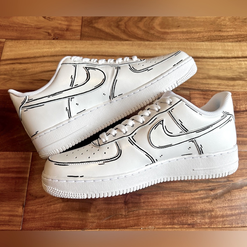 Custom Cartoon Painted Nike Air Force
